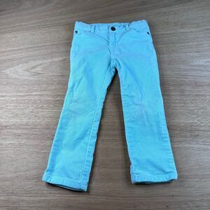Carter’s 5T Girls Corduroy Pants Aqua Blue Stretch Cotton